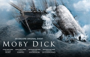 Ahab Ishmael and Moby Dick Poster